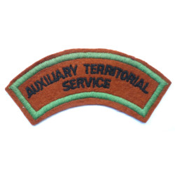 WWII Auxiliary Territorial Service Shoulder Title ATS