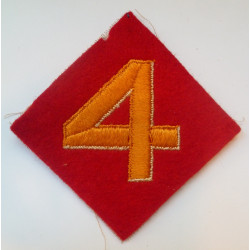 WW2 4th Marine Division Cloth Felt Patch Badge