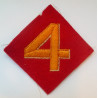 WW2 4th Marine Division Cloth Felt Patch Badge