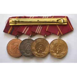 German DDR Medal Group Medal for Faithful Service in Fighting Groups
