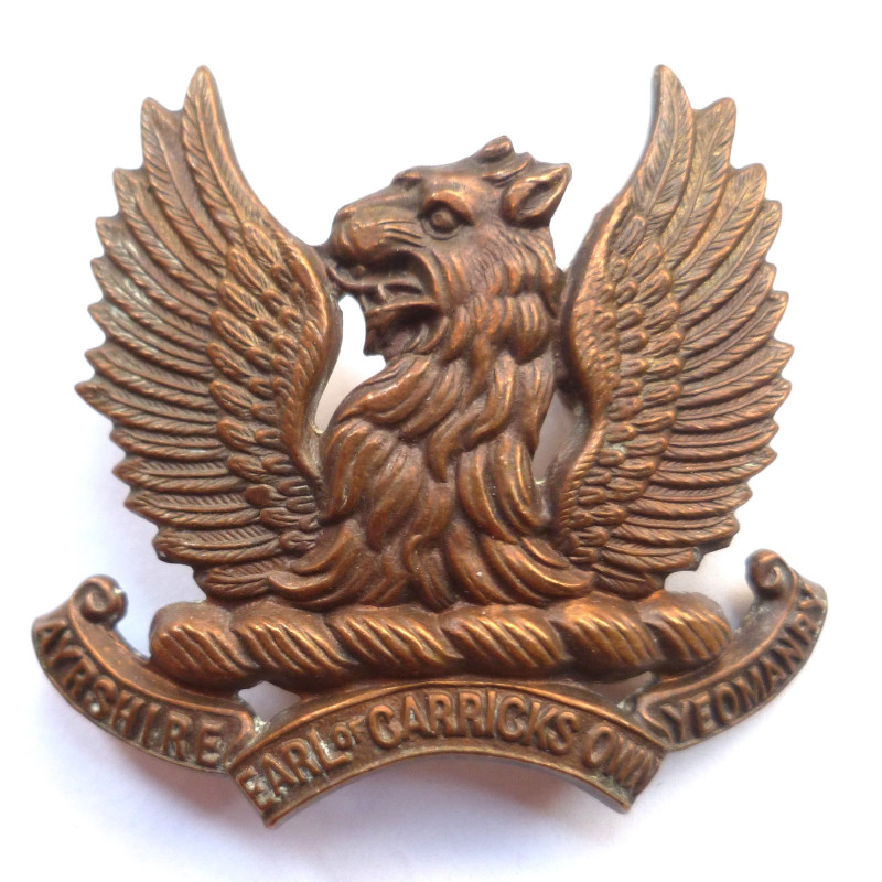 Earl of Carricks Own Ayrshire Yeomanry Cap Badge
