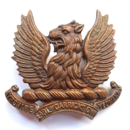 Earl of Carricks Own Ayrshire Yeomanry Cap Badge