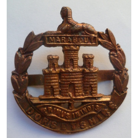Dorsetshire Regiment Officers Bladed Gilded Cap Badge Service Dress