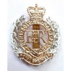 Royal Engineers Staybrite Cap Badge Queens Crown