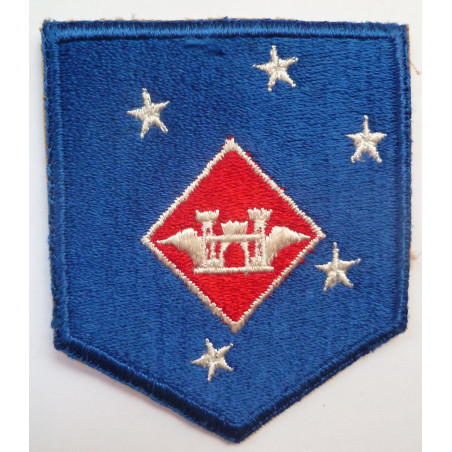 WWII Unites States Marine Corps 1st MAC Aviation Engineers Cloth Patch Badge USMC