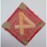 WWII United States Marine Corps 4th Marine Division Cloth Twill Patch Badge USMC Pacific