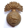 WW1 Northumberland Fusiliers all Brass Economy Cap Badge