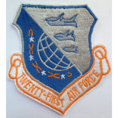 USAF Twenty First 21st Air Force Cloth Patch 1950s Badge United States Air Force
