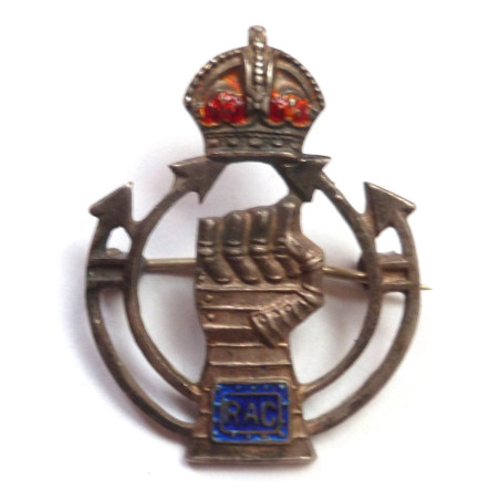 Royal Armoured Corps Silver Sweetheart Brooch