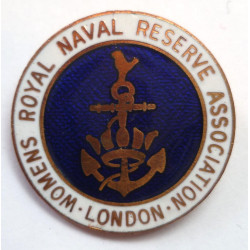 Womens Royal Naval Reserve Association, London Enameled Badge WRENS