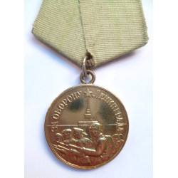 Soviet Russian Defence of Leningrad Medal