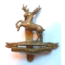 Huntingdonshire Home Guard Cap Badge British Military Insignia