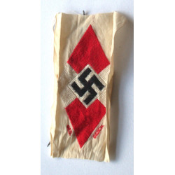 WW2 German Hitler Youth Woven Bevo Sleeve Diamond HJ