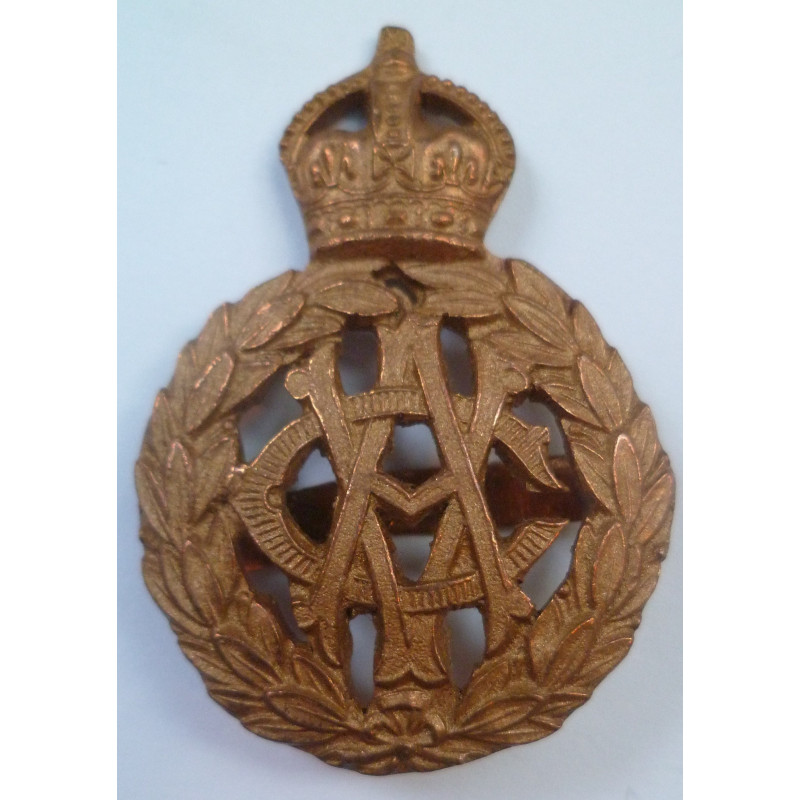 WW1 Army Veterinary Corps Officers Gilded Cap Badge
