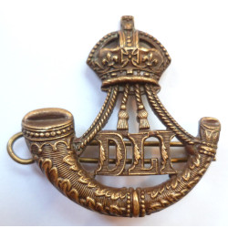 Durham Light Infantry Regiment Officers Bronze Cap Badge British Military