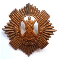 WW1 The Royal Scots Economy Cap/Glengarry Badge British Military