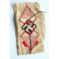 WW2 German Hitler Youth Woven Bevo Sleeve HJ Diamond