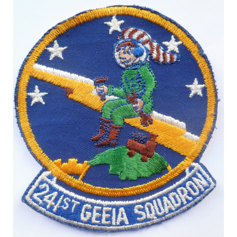 United States Air Force 241st GEEIA Squadron Cloth Patch Cold War