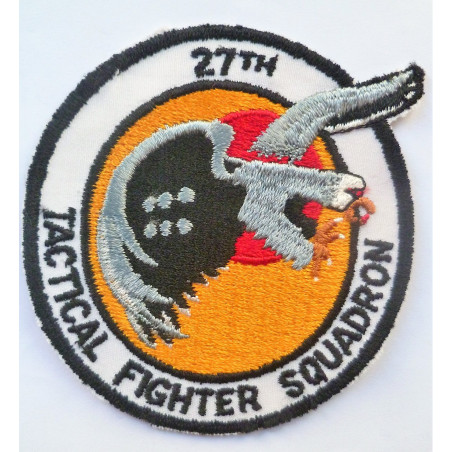 United States Air Force 27th TFS Cloth Patch Tactical Fighter Squadron Cold War USAF
