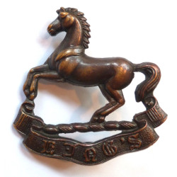 King's Liverpool Regiment Officers Bronze Collar Badge