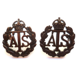 Auxiliary Territorial Service ATS Collar Badges