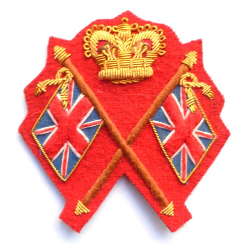 Recruiting Sergeants Cloth Sleeve Arm Badge Queens Crown
