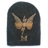 WW2 Royal Navy Radio Operator Mechanic Bullion Cloth Badge