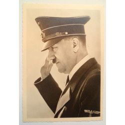 WW2 Adolf Hitler Profile Photo Postcard The Fuhrer