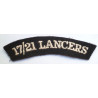 17/21 Lancers Shoulder Cloth Title British Army