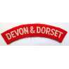 Devon & Dorset Regiment Cloth Shoulder Title