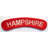 Hampshire Regiment Cloth Shoulder Title