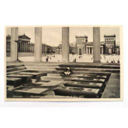 WW2 Photo Post Card of the Honour Temples of NSDAP on Koenigsplatz in Munich