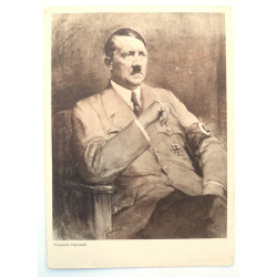 WW2 Post Card Adolf Hitler drawing by Friedrich Harnisch