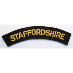 Staffordshire Regiment Cloth Shoulder Title