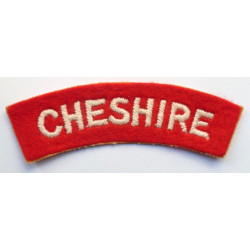 Cheshire Regiment Cloth Shoulder Title