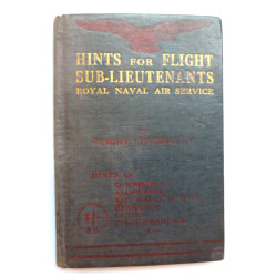 Royal Naval Air Service, Hints For Flight Sub-Lieutenants Booklet RNAS