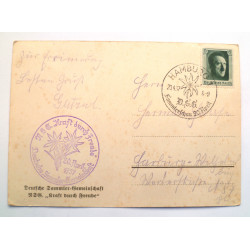 WW2 German Post Card of Adolf Hitler, The Fuhrer 1937 WWII
