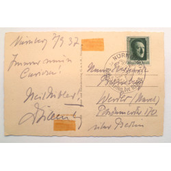 WW2 Adolf Hitler, The Fuhrer Postcard Nurnberg