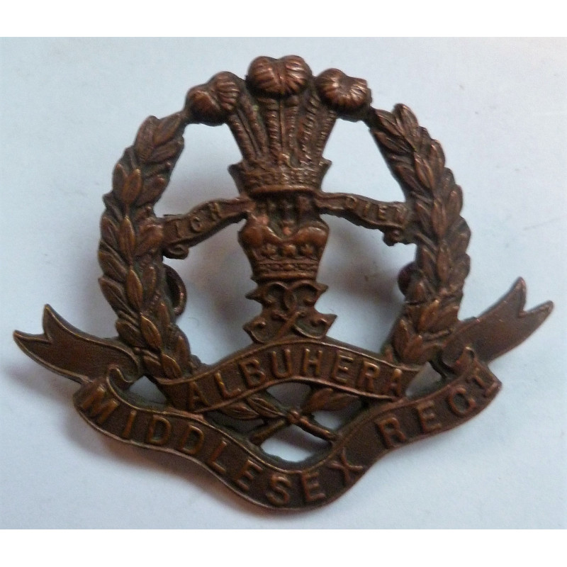 Middlesex Regiment Officers Bronze Cap Badge
