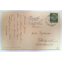 WW2 German "Feldhernhalle" Postcard, Field Marshals' Hall