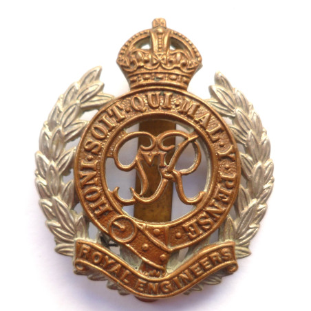 WW2 Royal Engineers Officers Cap Badge