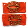 Pair WW2 South African Engineer Corps Shoulder Titles