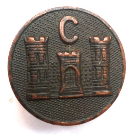 WW1 US C Company Engineer Regiment Collar Badge