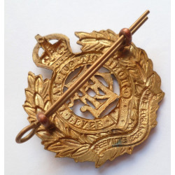 Cape Fortress Engineers Gilt Cap Badge - South Africa