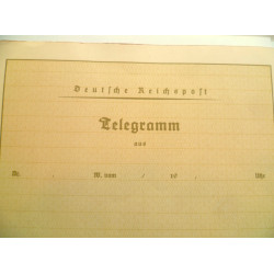 German WWII Telegram - Nurnberg Die Stadt Der Reichsparteitag