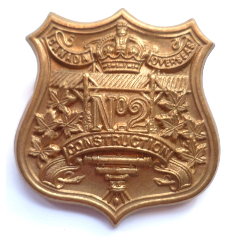 Canada Overseas No2 Construction Battalion Cap Badge