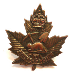 WW1 Canadian 1st Pioneers Battalion Cap Badge