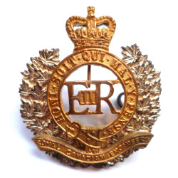 Royal Canadian Engineers Officers Cap Badge ERII