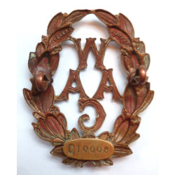 WWI Women's Auxiliary Army Corps Cap WAAC Badge Numbered