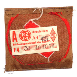 Hitlerjugend / Deutsche Jugend Rune sleeve badge (DJ) RZM